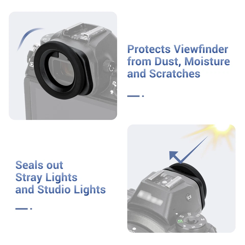 Round Camera Eyecup Eyepiece for Nikon Z6III Z7II Z6II Z7 Z6 Z5 Eyeshade Cover - Image 4 of 4