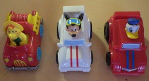 3 Mcdonalds Toys Toy Barney Donald Duck Mickey Mouse 2 5 Ebay