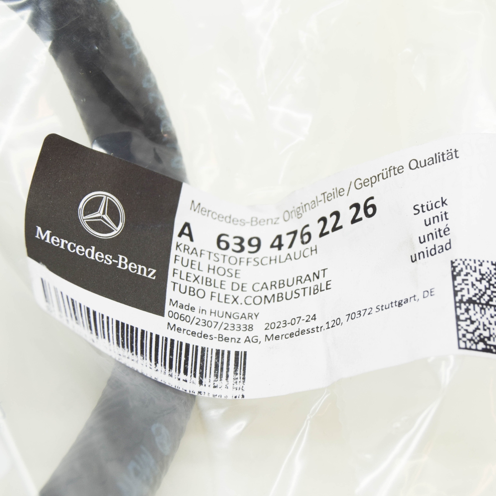 MERCEDES-BENZ VITO W639 Kraftstoffschlauch A639476222664 NEU | eBay