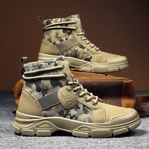 Military Stiefel Für Männer Camouflage Wüste Stiefel High-top Turnschuhe Nicht-s - Bild 9 von 13