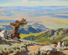 Northwest from Pine Forest Maynard Dixon 1927 Western Landscape Giclée Art Print