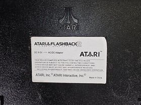 Atari vintage Flashback 2 video game console 2 wireless controllers power supply