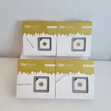 Tile Style Pro - RT-11002-US Thing Finder - 4 Pack - Gold NIB Blue Tooth Tracker