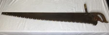 Antique 54" Warranted Superior Two Man Cross Cut Hand Saw 48" Blade