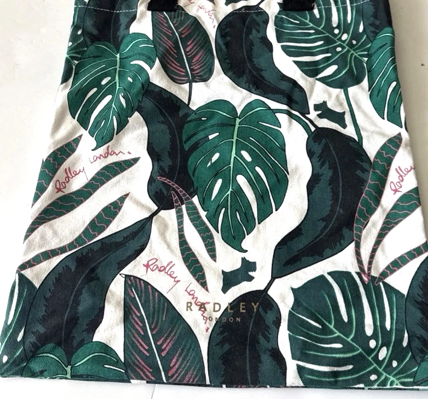 Bolsa tote Hilary Radley London Winter Gardens estampa de folhas nova sem etiquetas - Imagem 4 de 4