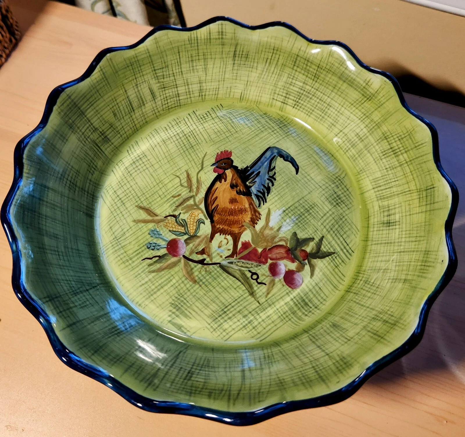Tracy Porter Stonehouse Farm Collection 10” Ceramic Pie Dish or Shallow Bowl
