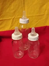 Evenflo (2)4 oz. (1) 8oz. Glass Baby Bottles (3 Count)
