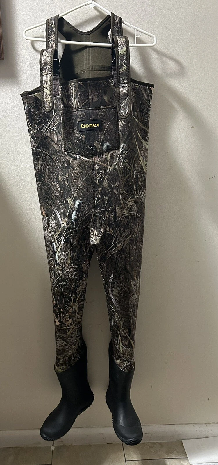 GONEX Neoprene Waders Boot Foot Cleated Breathable Insulated Camo/Brown, Fishing