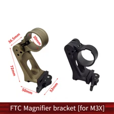 2.91 FTC Magnifier Mount Flip To Center QD Lever Quick Release Optics Scopemount