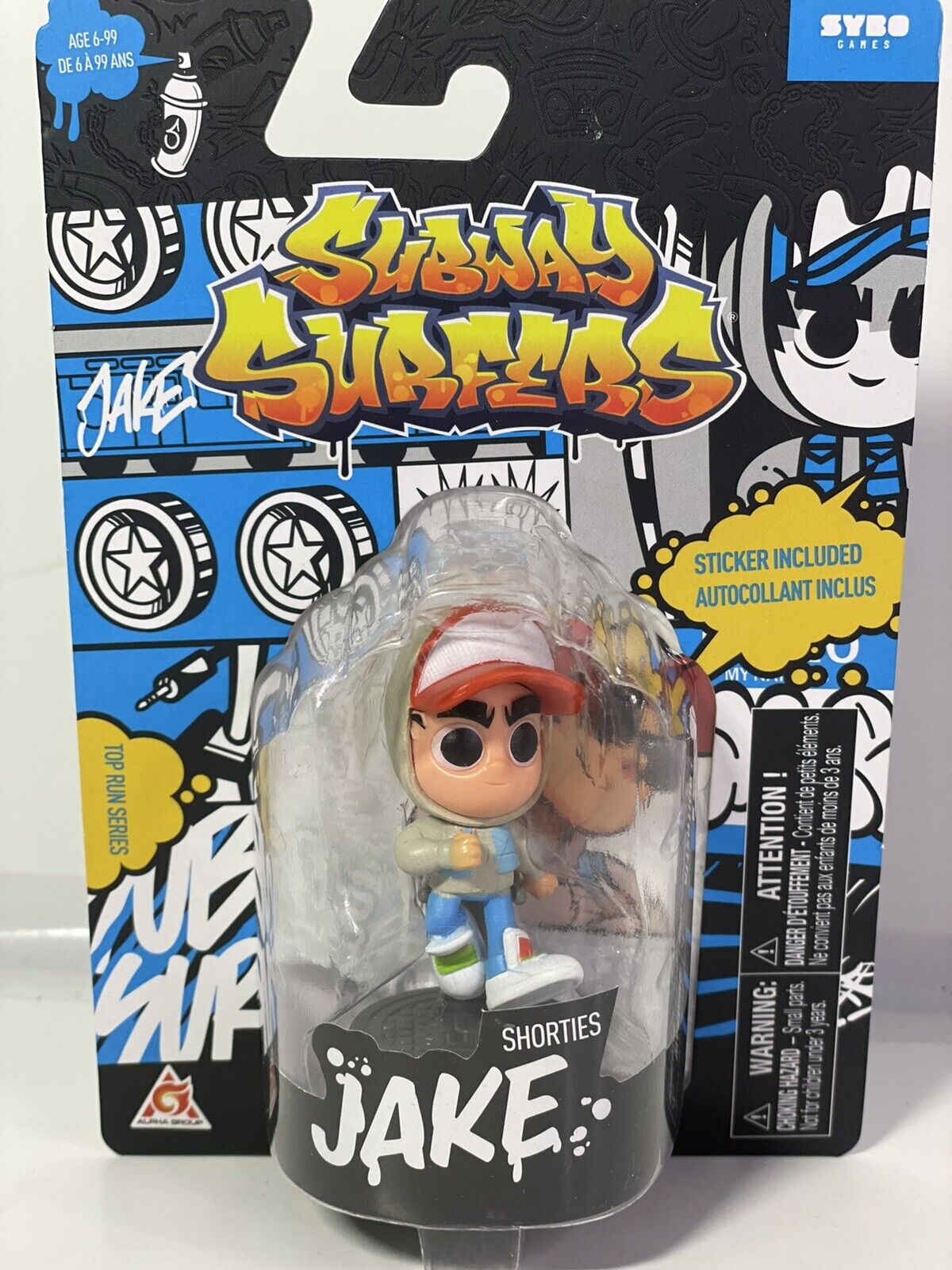 LOT OF 2 Subway Surfers Tricky / Jake Figures with Stickers