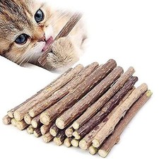 50 Pcs Natural Catnip Sticks Organic Cat Chew Toys Cat Teeth Cleaning for Cat