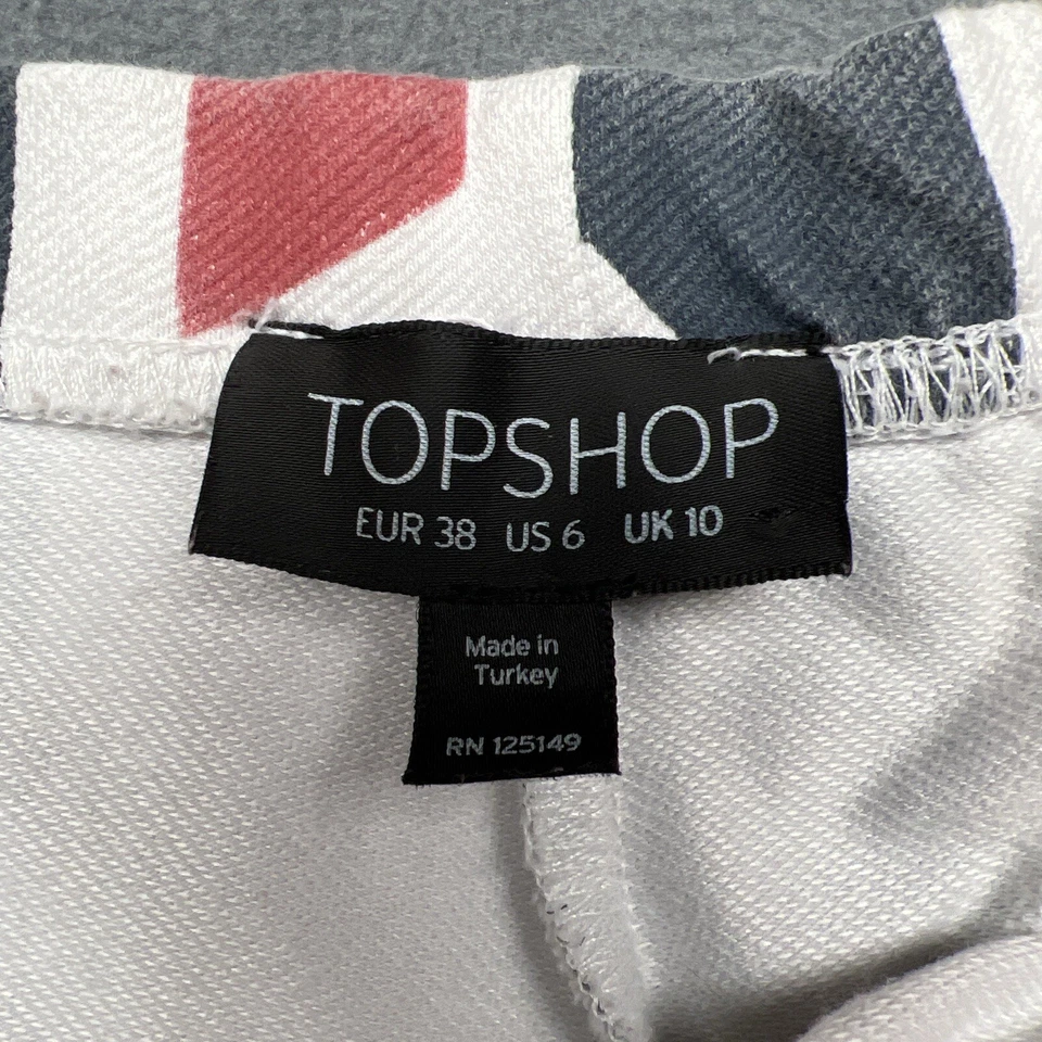 女式 6 码 Union Jack England 英国印花打底裤,弹力 — 第 2/4 张图片