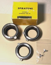 Spiratone Extension Tubes for Nikon F / Nikkormat Film Camera with box