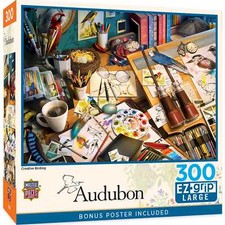Audubon - Creative Birding 300 Piece EZ Grip Large Format Jigsaw Puzzle 32276 