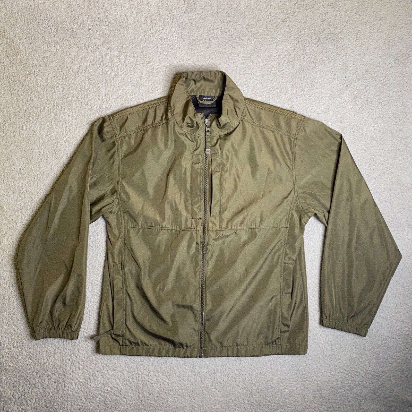 Mil-Tec Windbreaker Jacket Mens Medium Green Long… - image 1