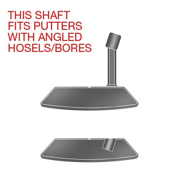 .370” Apollo Double Bend (Offset only) Stepped Steel Putter Shaft -41 ...