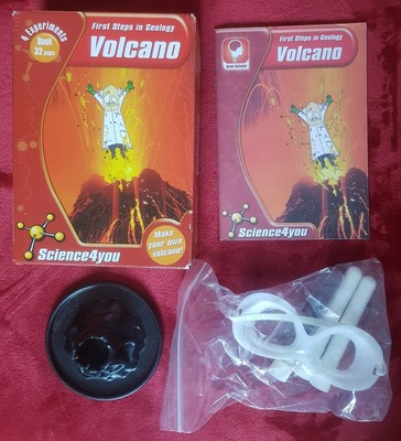 Erste Schritte in der Geologie Vulkanherstellung Kit und Informationsbroschüre. Experiment 