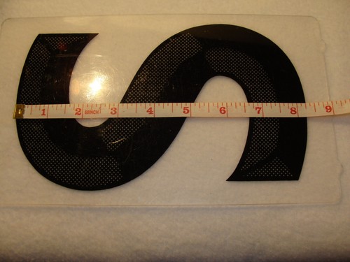 E-Z Change 8" Lettera cartello stile 3D lettera ""S"" usata - Foto 19 di 24
