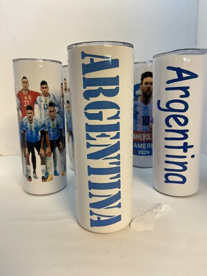 termos/vasos estampados copa America/Argentina 2 Vasos Por 20,00