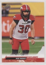2023 Upper Deck CFL Exclusives 75/100 Rene Paredes #17 c6x