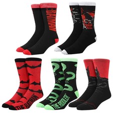 DC Comics - The Batman Movie Crew Socks 5 Pairs - Bioworld
