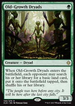Magic/MTG Old-Growth Dryads XLN-199 Rare Englisch Good