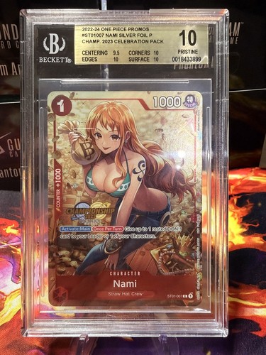 BGS 10 One Piece Promos Nami ST01-007 CS 2023 Championship Pristine