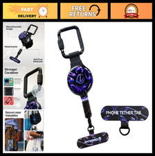 Anti-Theft Phone Tether - Magnetic, Metal Anchor, Retractable Steel Line, Lockin