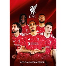 Liverpool FC A3 Calendar 2027, Wall Calendars, Month To View, Sports, Gift