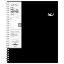 2026 Monthly & Weekly Planner - 8.5" x 11" with Laminated Tabs & Easy Navigation