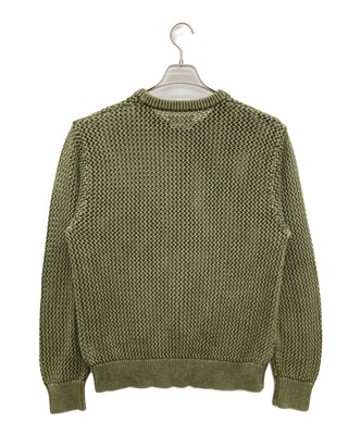stussy PIGMENT DYED LOOSE GAUGE SWEATER Size: M Khaki Men | eBay