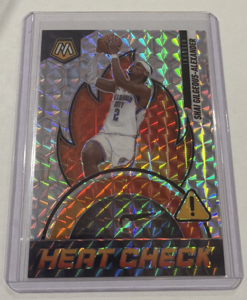 2024-25 Mosaic Shai Gilgeous-Alexander Heat Check #6 Thunder SSP Insert