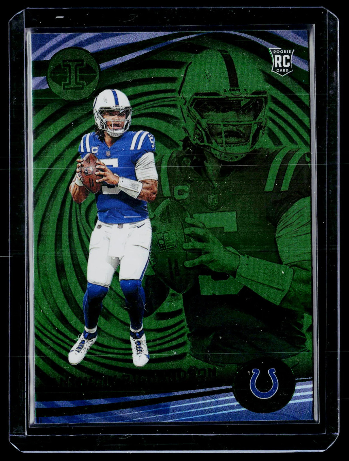 2023 Panini Illusions Football Anthony Richardson Green Rookie #46