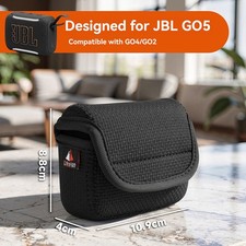 For JBL GO5 / GO4 / GO2 Speaker Storage Bag Embossed Protective Case Carry Bag