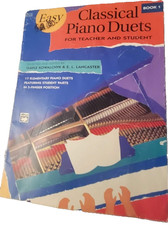 Easy Classical Piano Duets for Teacher and Student, Book 1