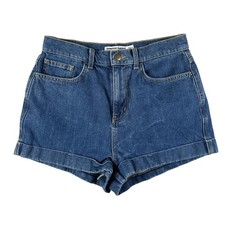 Vintage American Apparel Shorts Womens 28 Denim Mom High Rise Cuffed USA Made