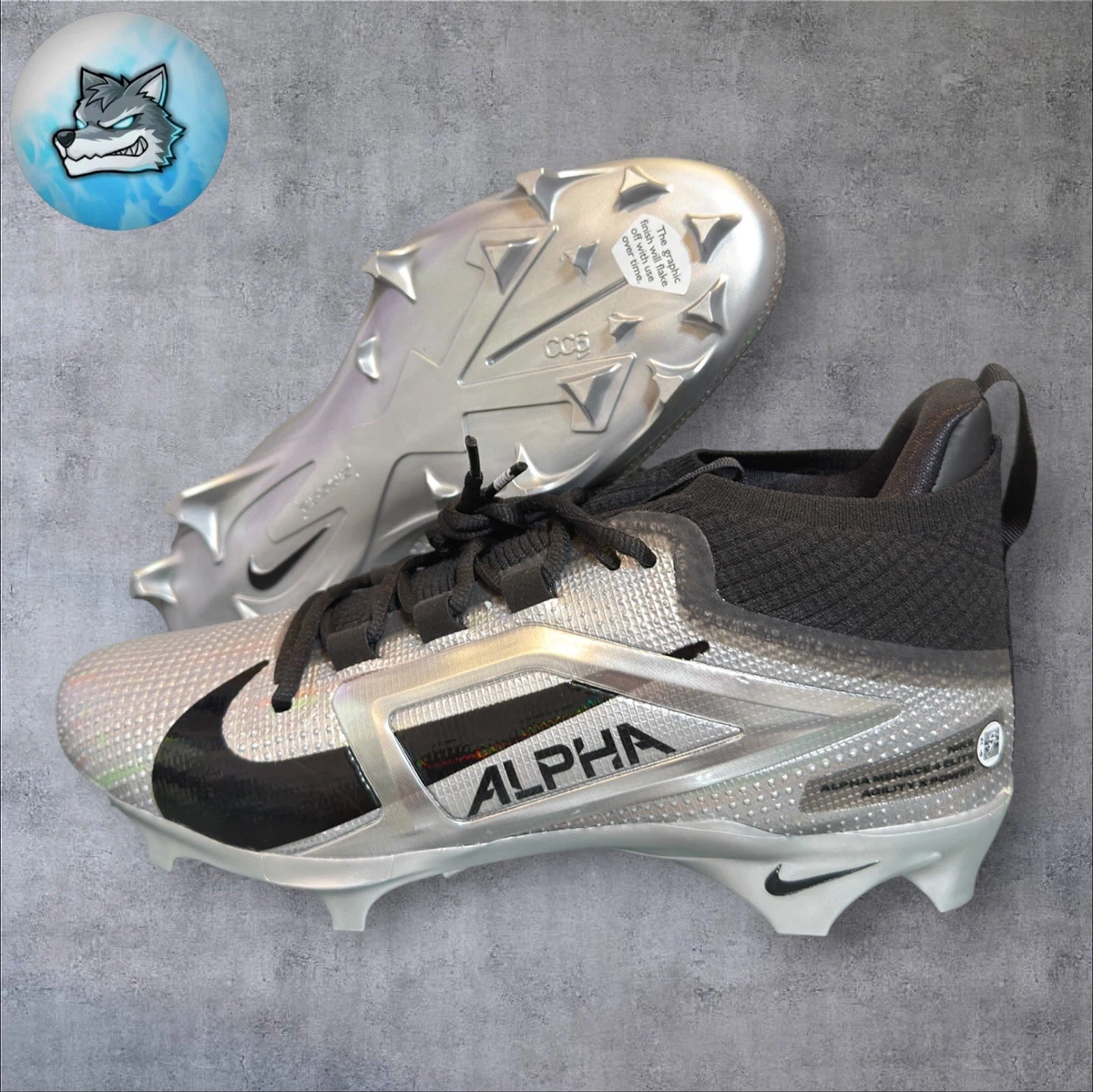 Nike Alpha Menace 4 Elite Black Metallic Silver for Sale  display picture 1