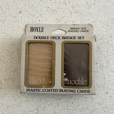 1984 Hoyle Double Deck Bridge Size Pinochle Decks Brand New In Box Sealed