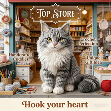 Anf&auml;nger H&auml;kelset Maine Coon Katze Komplettset tolles Geschenk