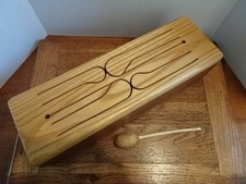 ~15.5" Long Mandile 4-Note Hardwood Tongue Drum Slit Drum + 1 Mallet