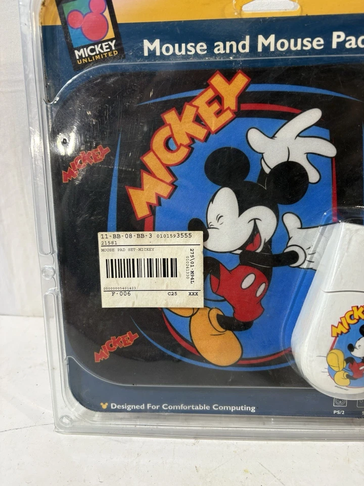Fellowes Mickey Mouse Mouse & Mouse Pad Set Desktop Computer PS/2 Serial adapter - Image 4 of 4