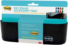 Post-it Dry Erase Accessory Tray, 1 Accessory Tray, 4 Strips