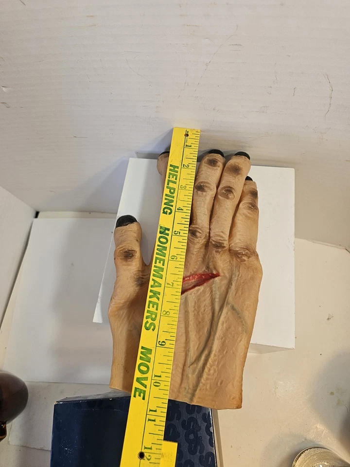 Fantasia vintage anos 70 anos 80 Topstone Not Don Post Halloween látex monstro mãos terror - Imagem 4 de 4