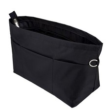 Handbag Tote Purse Organizer Insert Bag Liner Shaper Divider Zipper 11 Pocket...