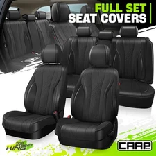 CAAP Driven Touring Series Full Set Seat Covers Cushion Protector for Car Black
