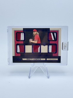 2025 Panini Three And Two Rhett Lowder Full Count Swatches SSP /15 #10/15 Reds