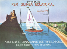Equatorial Guinea #MiBl299 MNH S/S 1978 Riccione Tallinn Castle Ship [78-88]