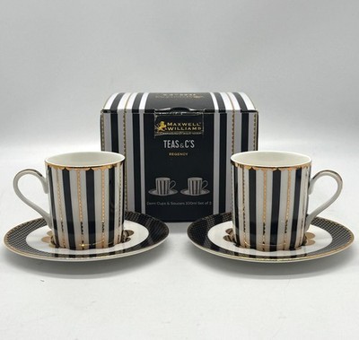 Maxwell & Williams Teas & C's Regency Demi Cup and Saucer Set of 2 100ML