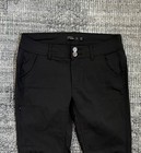 Prana Halle Black Stretch Nylon Outdoor Hiking Camping Roll Up Pants Sz 8 — photo 2