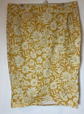 Rip Skirt Hawaii Wrap Skirt Tropical Orange Cream Floral Large L